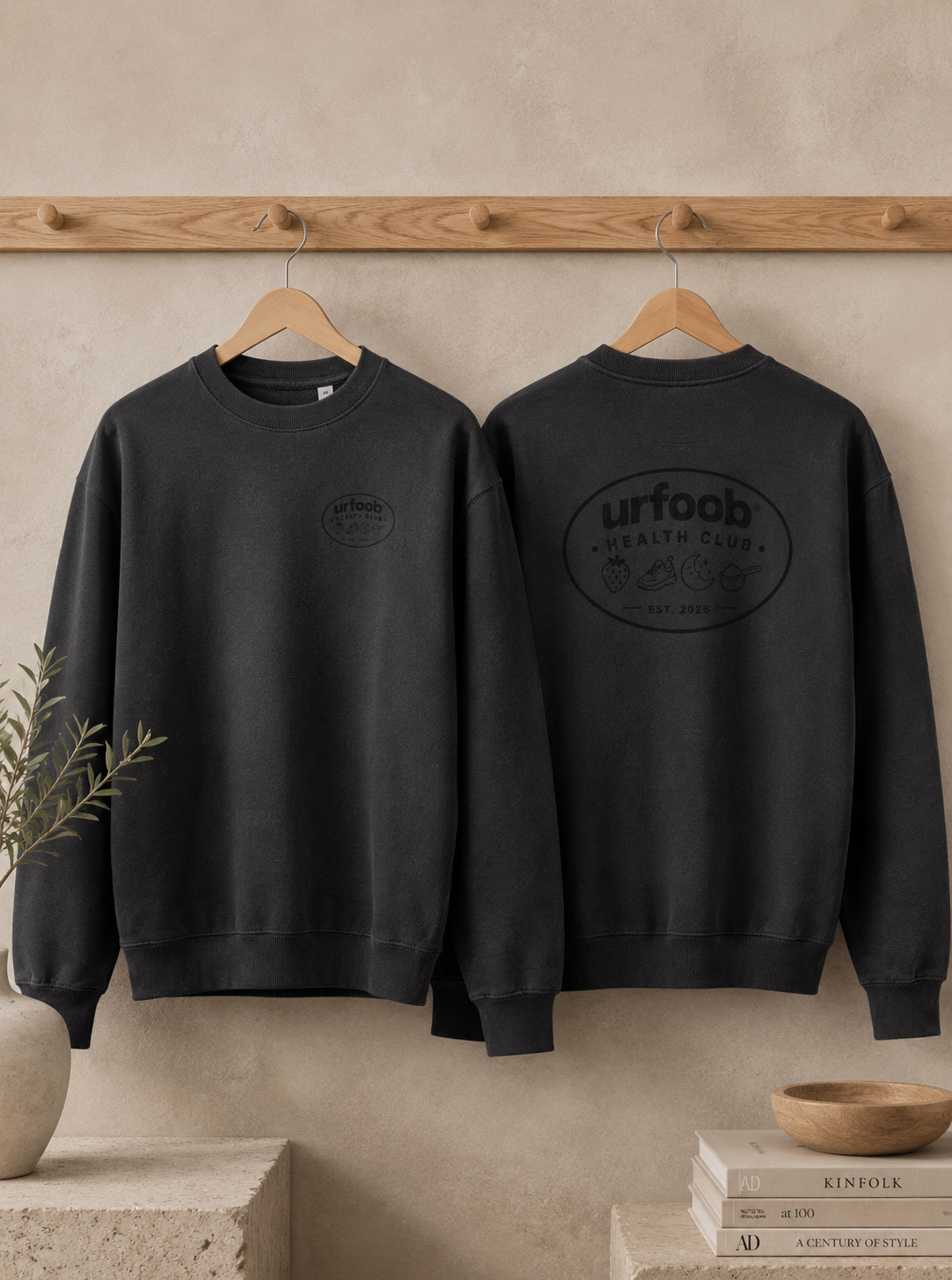 urfoob Health Club Founders Sweatshirt Charcoal