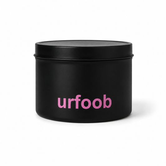 urfoob Matte Black Storage Tin 250ml