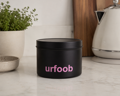 urfoob Matte Black Storage Tin 250ml
