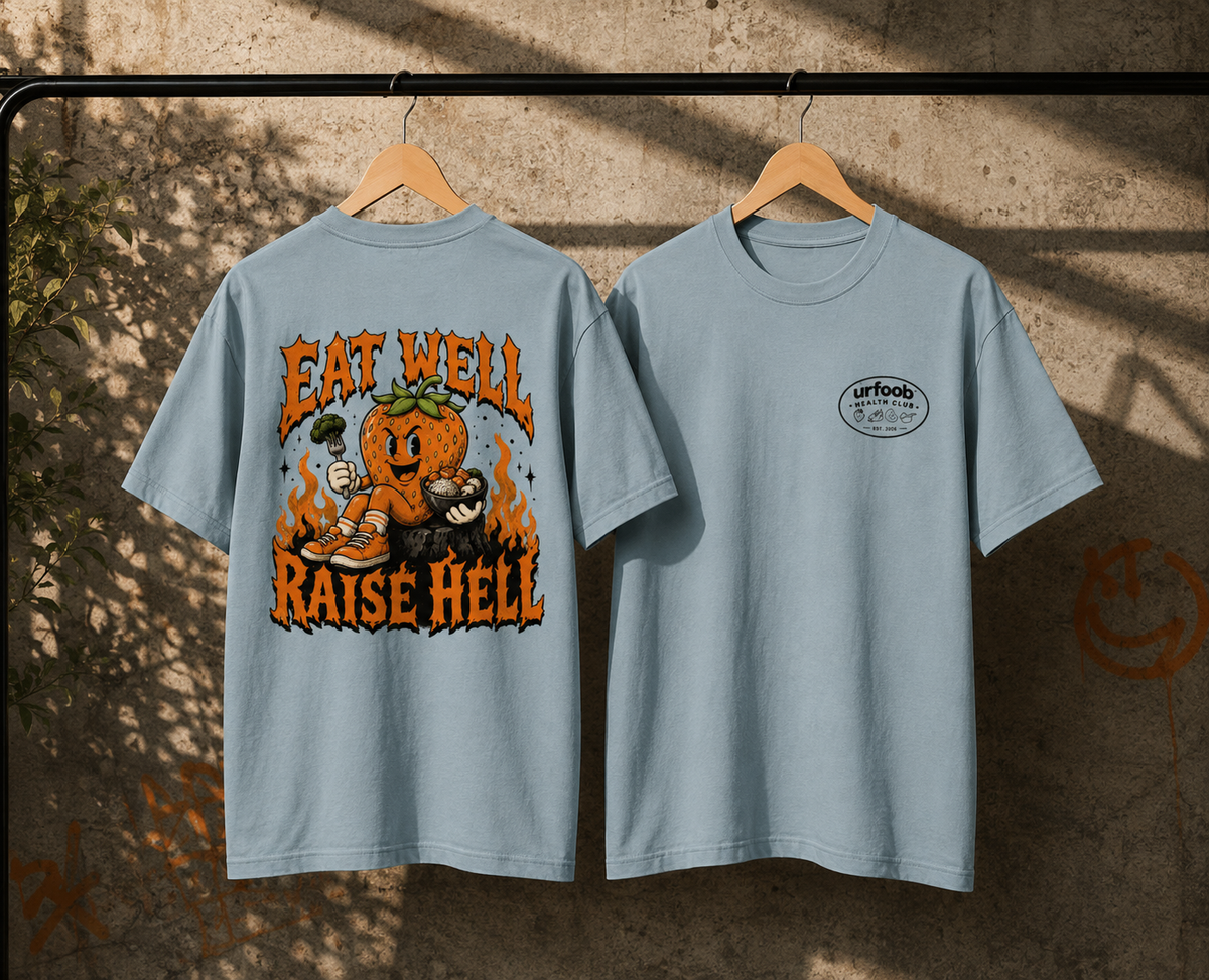 urfoob Health Club EAT Tee Blue