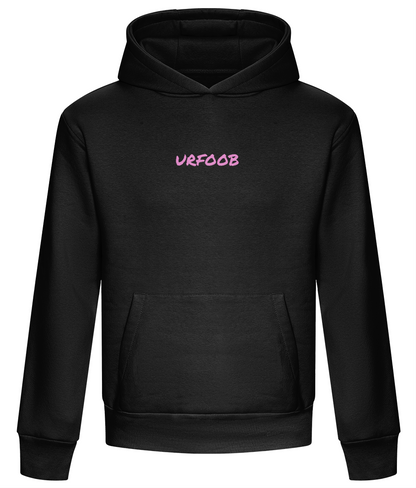 Black urfoob Heavyweight Boxy Hoodie